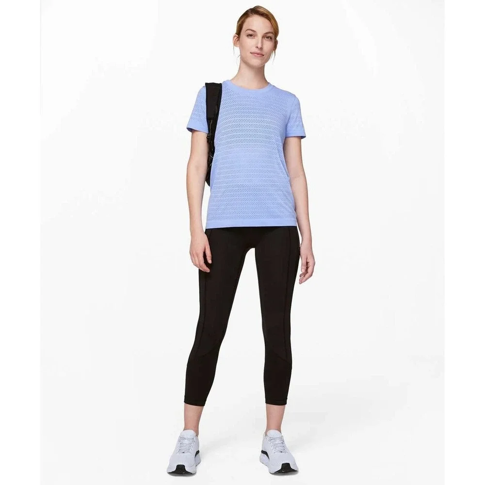 2PC- Lululemon 8 Swiftly Breathe Short Sleeve Squad NEW+ Align Jogger Navy